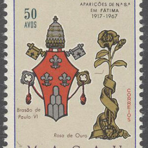 Macau – M  442 Påve Paul VI s Vapen – Goldene Rose, märke kpl **