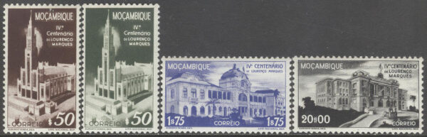 Mocambique - M  329-332 A Staden Lourenço Marques ( Maputo ) 400 år, 4 kpl *
