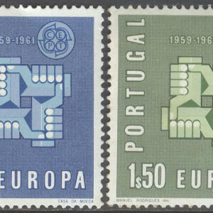 Portugal – M  907-908 Europa CEPT 1961, serie 2 olika **
