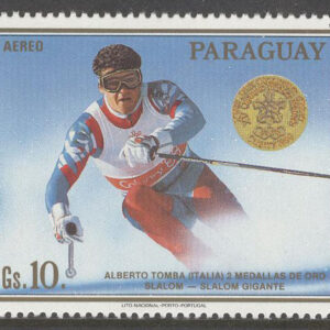 Paraguay – M 4262-4264 OS i Calgary 1988 Utförsåkning, serie 3 olika **