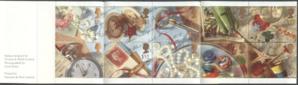 England - M 1377-1386 Hälsningsmärken - Minnen, 10 frimärken i Häfte kpl **