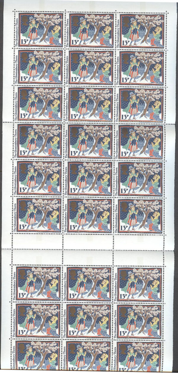 England - M 1091 II Jul 1986 - Julberättelser, 36 lösa frimärken i Förpackning kpl **