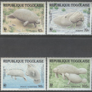 Togo – M 1763-1766 Manater – Naturskydd – WWF, 4 kpl **