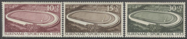 Surinam - M  343-345 Sport - Ny Stadion i Paramaribo, 3 kpl **