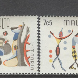 Malta – M  525-528 Folkkonst bla Karneval, 4 kpl **