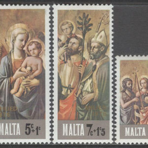 Malta – M  538-541 Jul 1976 – Konst bla Maria med Barn, serie 4 kpl **