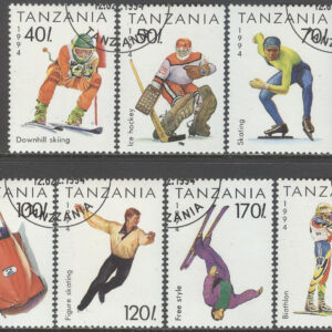 Tanzania – M 1705-1711 OS i Lillehammer 1994 Skidskytte & Ishockey, 7 kpl