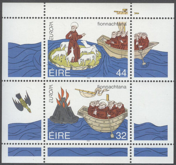 Irland - M BL  12 Europa CEPT 1994 Upptäckter, Block **