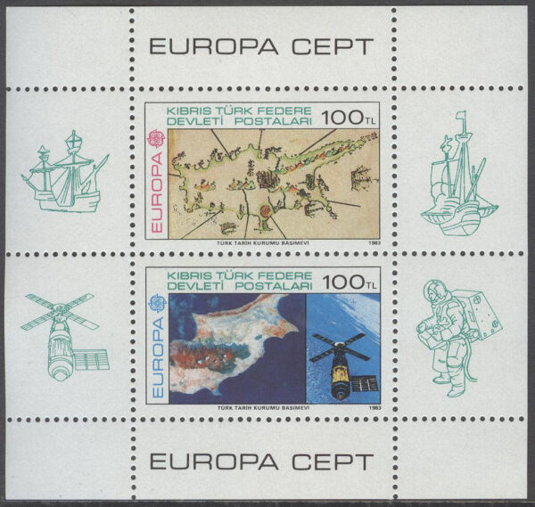 Turk. Cypern - M BL   4 Europa CEPT 1983 Storverk, Block **