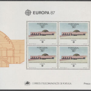 Azorerna – M BL   8 Europa CEPT 1987 Arkitektur, Block **