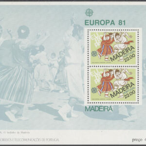 Madeira – M BL   2 Europa CEPT 1981 Folklore, Block **