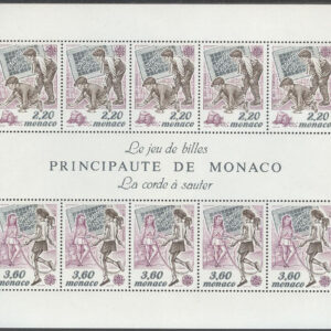 Monaco – M BL  44 Europa CEPT 1989 Barnlekar, Block **