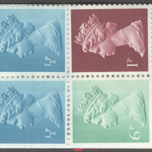 England – M  561-562, 570 C Drottning Elisabeth II, 6 frimärken i Häfte kpl **