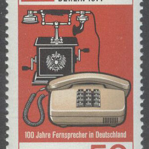 Berlin – M  549 Telefonen i Tyskland 100 år – Utställning, märke kpl **