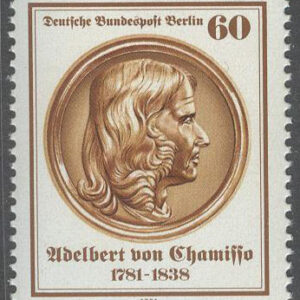 Berlin – M  638 Adelbert von Chamisso 200 år – Diktare & Naturforskare, märke kpl **