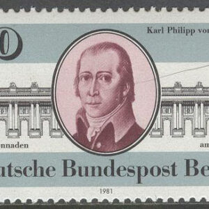 Berlin – M  639 Karl Philipp von Gontard 250 år – Arkitekt, märke kpl **