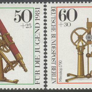 Berlin – M  641-644 Optiska instrument bla Sextant, serie 4 kpl **