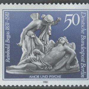 Berlin – M  647 Reinhold Begas 150 år – Bildhuggare, märke kpl **