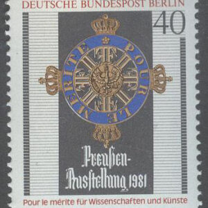 Berlin – M  648 Preussen Utställning i Berlin-Kreuzberg 1981, märke kpl **