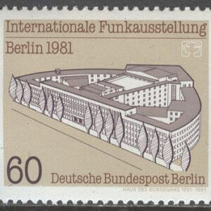 Berlin – M  649 Internationell Radioutställning, märke kpl **