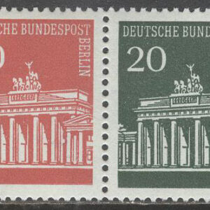 Berlin – M  288-287 SX par Byggnader – Brandenburger Tor, par kpl **