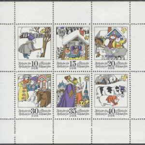 DDR – M 1995-2000 Sagor IX – Rysk folksaga, miniark kpl **