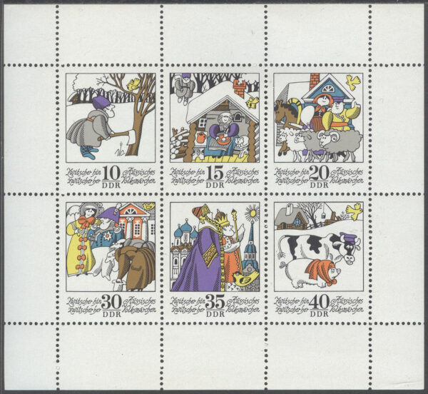 DDR - M 1995-2000 Sagor IX - Rysk folksaga, miniark kpl **