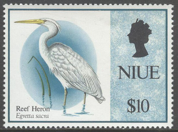 Niue - M  833 Fåglar - Korallhäger, märke **
