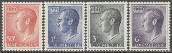 Luxemburg - M  710-713 Storhertig Jean von Luxemburg, serie 4 kpl **