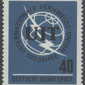 Tyskland – M  476 Internationella Teleunionen UIT 100 år, 1 kpl **