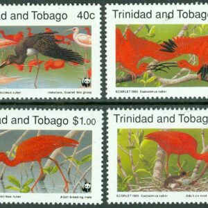 Trinidad & Tobago – M  596-599 WWF Naturskydd. Röd ibis  4 kpl **