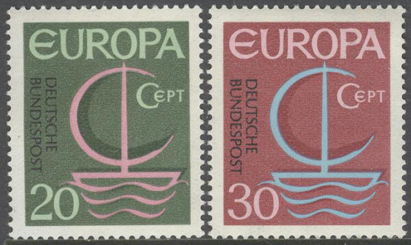 Tyskland - M  519-520 Europa CEPT 1966, 2 kpl **