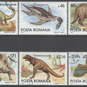 Rumänien – M 4911-4916 Förhistoriska djur, 6 kpl stpl