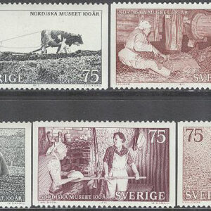 Sverige – F  832-836 Nordiska Museet 100 år, 5 kpl **
