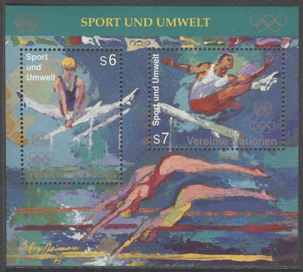 FN Wien - M BL   7 Olympiska Spelen 100 år - Gymnastik & Simning, Block **