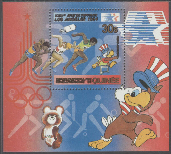 Guinea - M BL  51 A OS i Los Angeles 1984 I - Löpning, Block **
