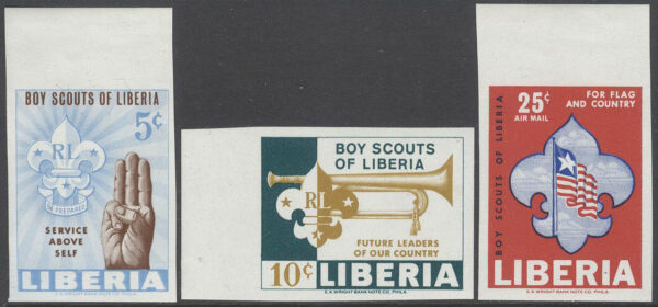 Liberia - M  627-629 B Scouting, serie 3 kpl **
