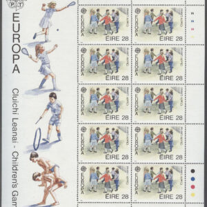 Irland – M  679-680 Europa CEPT 1989, Barnlekar, 2 st Miniark kpl **