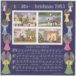 St. Kitts – M BL   4 Jul 1983 bla Maria & Josef – Noter & Sångtext – Musik, Block **