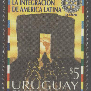 Uruguay – M 2104 Intergrationen Dag i Latinamerika 1995, märke kpl **