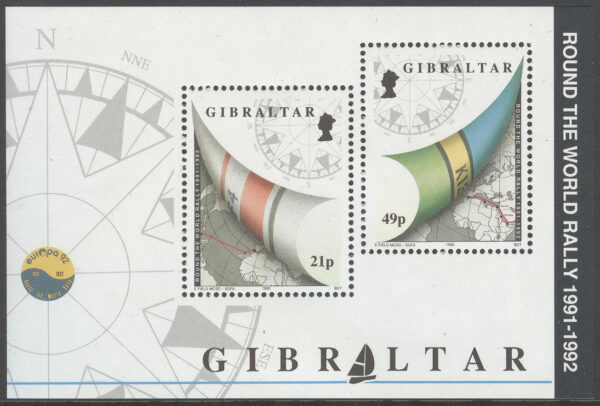 Gibraltar - M BL  17 Sport - Segeltävlingen Whitbread, Block **