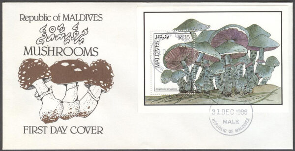 Maldiverna - FDC 1986-12-31 - Svampar, Block