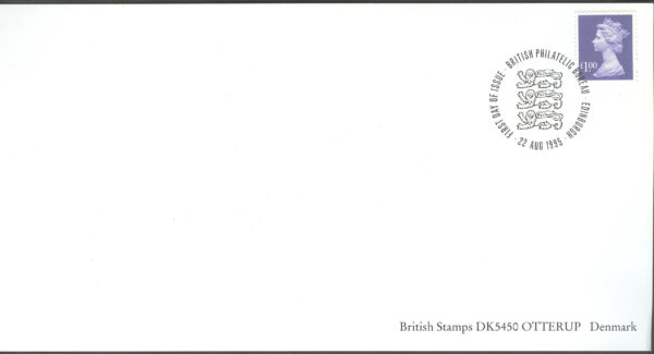 England - FDC 1995-08-22 - Drottning Elisabeth II, märke kpl