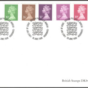 England – FDC 1996-06-25 – Drottning Elisabeth II, serie 7 kpl