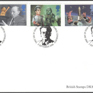 England – FDC 1996-09-03 – Barnprogram på TV för Barn 50 år, serie 5 kpl