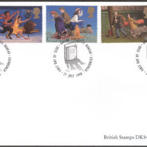 England – FDC 1998-07-21 – Fantastisk barn- och ungdomslitteratur, 5 kpl