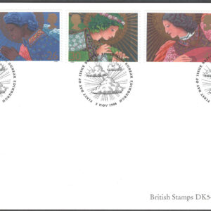 England – FDC 1998-11-02 – Jul 1998 – Konst – Änglar, serie 5 kpl