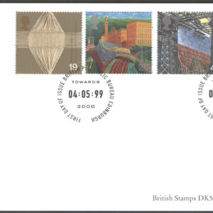 England – FDC 1999-05-04 – Nytt Årtusende V bla Arbetsliv, serie 4 kpl