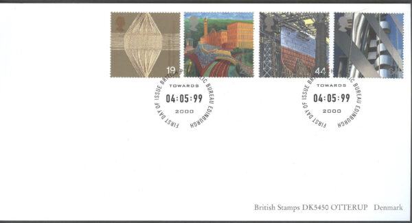 England - FDC 1999-05-04 - Nytt Årtusende V bla Arbetsliv, serie 4 kpl
