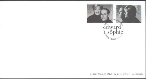 England - FDC 1999-06-15 - Bröllop Prins Edward & S Rhys-Jones, serie 2 kpl